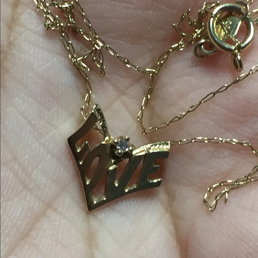 14k golden necklace